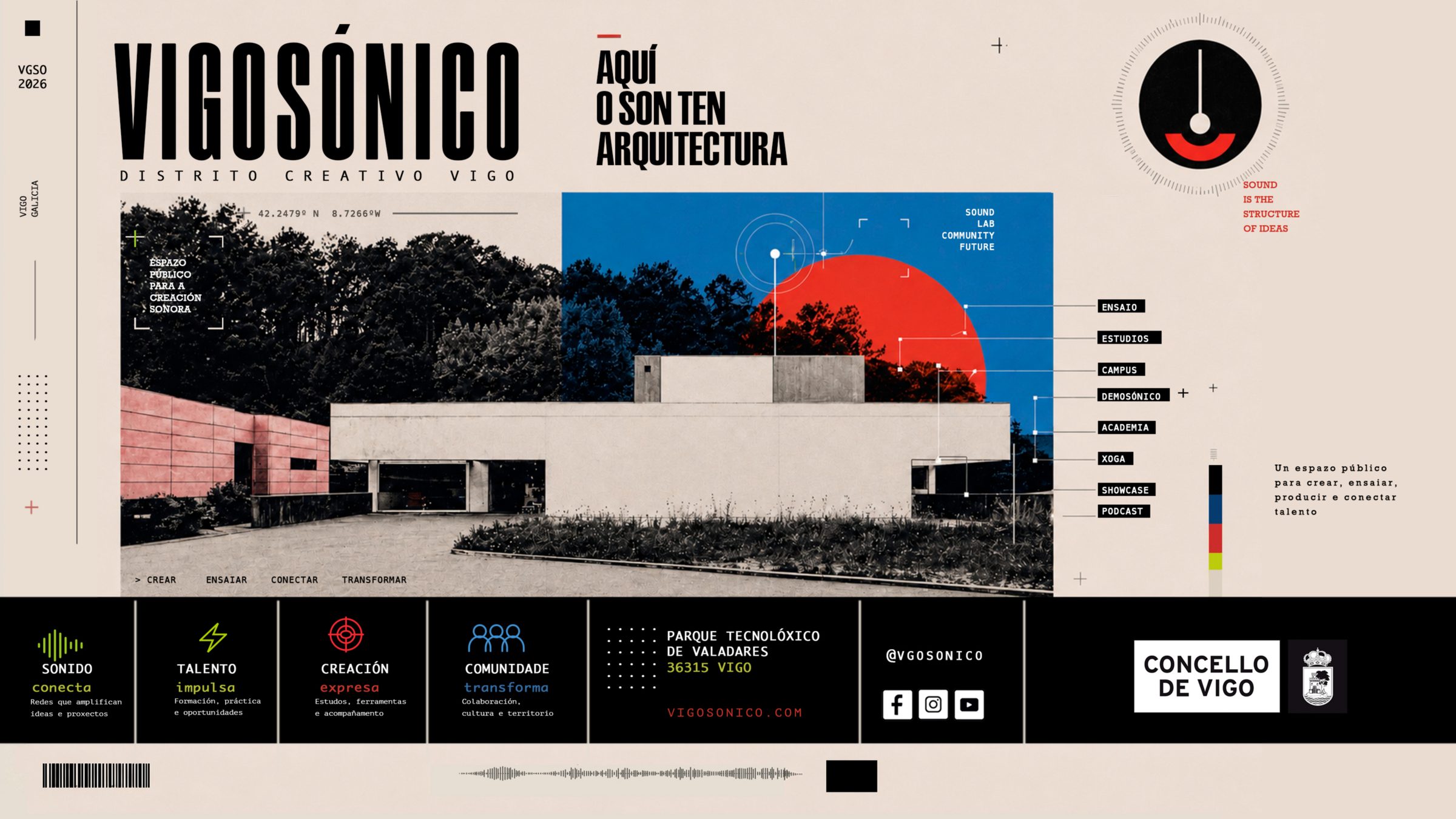 Vigosónico, Distrito Creativo Vigo — Parque Tecnolóxico de Valadares